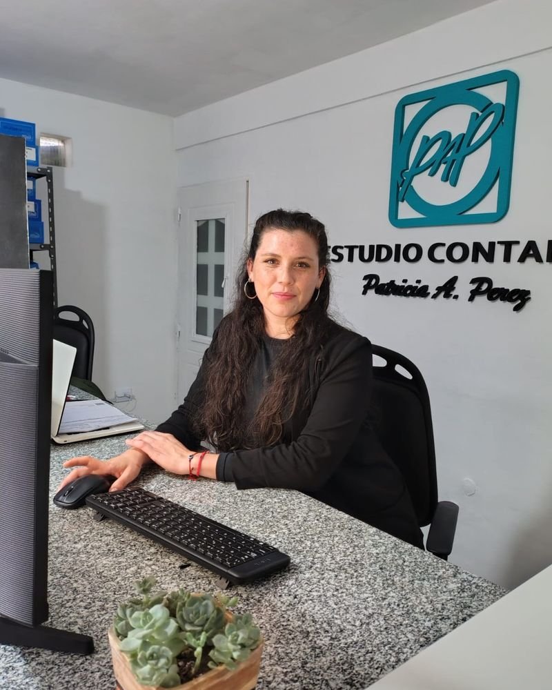 Integrante del equipo del Estudio Patricia Pérez en la recepción